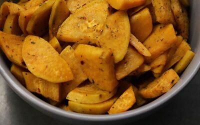 Roasted Sweet Potatoes with Honey and Cinnamon