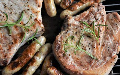 Grilled Pork with Harissa Broccoli