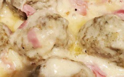 Keto Chicken Cordon Bleu Meatballs