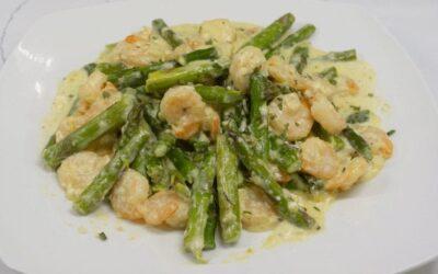 Creamy Shrimp with Asparagus
